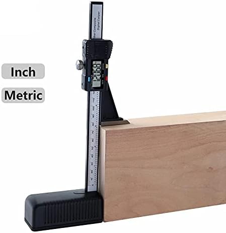 Slsfjlkj 0-150mm Medidor de altura Pinça vernier de plástico com base magnética de pinça digital e ferramentas de medição
