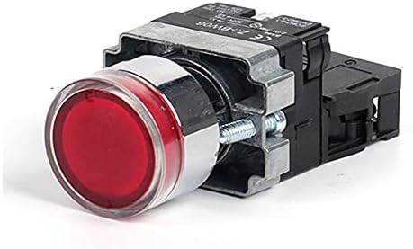 IENYU 22MM Momentário XB2-BW3361 Push Butter Switch com LED/LUZ NEON 1NO 24V/AC220V/AC380V