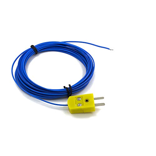 FTARW02 K Tipo 5m Ptee Cable Wire Plug Conexão do plugue do termopar sensor de temperatura
