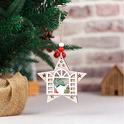 Denim e diamantes Decorações de festas Copas de natal enfeites para árvores Ornamentos pendurados Decorações com cordas Janela de vitral vintage