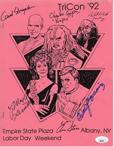 Star Trek: TNG Programa Autografado com Multi assinado Koenig Barrett JSA RR32974