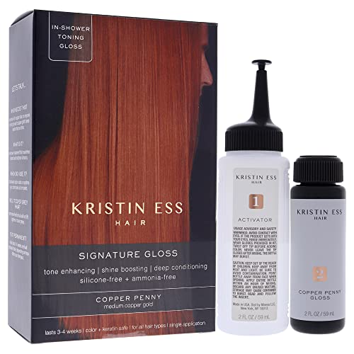 Kristin Ess Signature Hair Gloss - Capper Penny: Gold de cobre médio