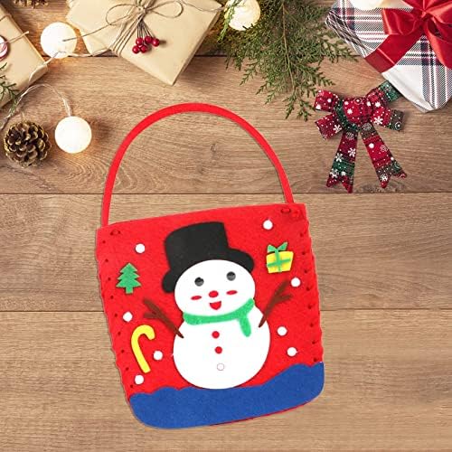 Mifyiar Christmas Diy Sagas com alças Bag Multifuncional Bolsas de Natal para Presentes que embrulhem Festas de Festa de Compras