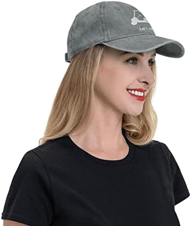 Vamos rolar chapéu de golfe de golfe vintage chapé de beisebol vintage de beisebol preto golfe para homens