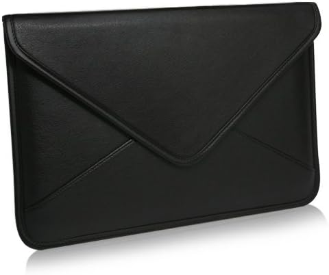 Caixa de ondas de caixa compatível com LG Gram 16 - Bolsa de mensageiro de couro de elite, design de envelope de