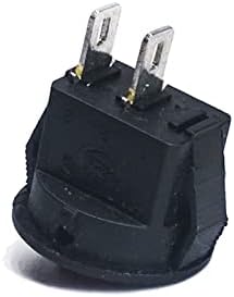 Switches industriais zaahh 50pcs 100pcs 16mm SPST 2pin 250V 3A Chave de barco redondo Snap-In On Off Rocker Switches