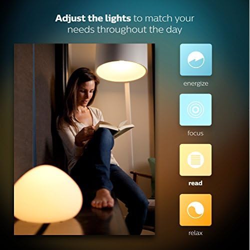 Philips Hue White e Color Ambiance BR30 60W Equivalente Dimmable LED LED Smart Light, 1 lâmpada inteligente, trabalha com Alexa,