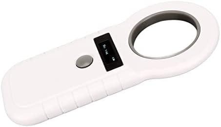 Leitor de RFID portátil, Scanner de ID de baixa potência Operação Simples Operação Animal Reader LED Display Rechargable