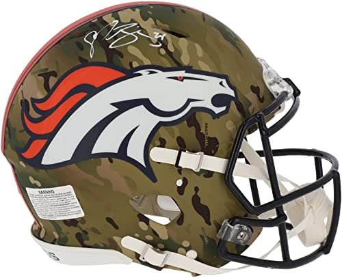 Campeão Bailey Denver Broncos autografou Riddell Camo Capacete Authentic Speed ​​Alternate - Autografado Capacetes NFL