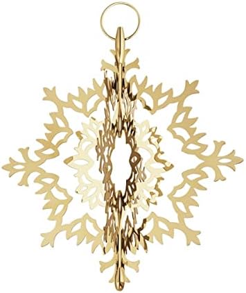 Georg Jensen Holiday Gold Ice Flower Christmas Tree Topper