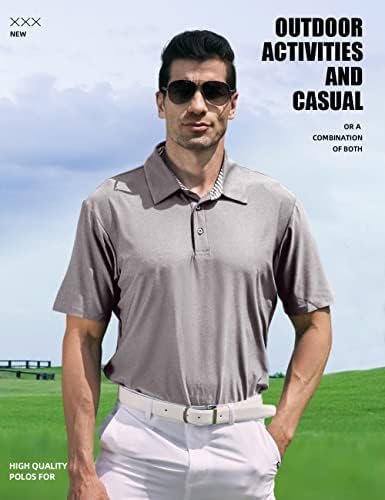 Camisa de pólo de golfe masculina camisetas de seco rápido