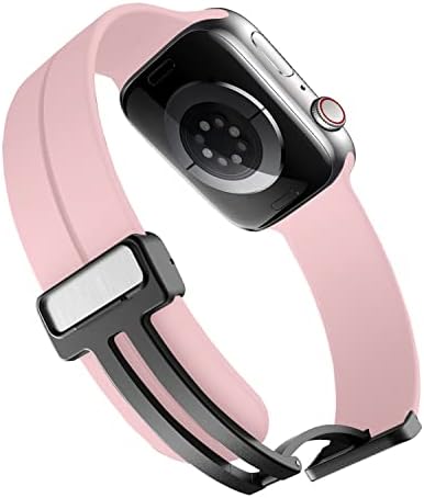 Banda de relógio magnético para Apple Watch 49mm 45mm 44mm 42mm 41mm 40mm 38mm Iwatch Ultra Série 8/7/se/6/5/4/4/3/2/1, Sport