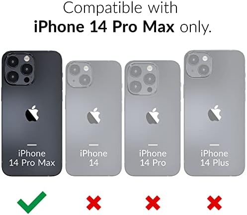 Crave Clear Guard para iPhone 14 Pro Max Case, Caso claro à prova de choque para Apple iPhone 14 Pro Max