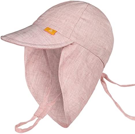 Baby Sun Hat Hat Summer Summer Baby Hats Linen Linen Infant Boy Girl Sun Chapéu com FLAP FLAP LIMPE
