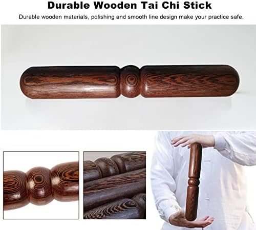 Tai Chi Governante Wooden Qigong Tai Chi Régua Curto Stick, Sticks Martial Lightweight Chinese, Stick Post Practice