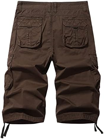 Shorts de carga masculinos aoyog 3/4 algodão relaxado ajuste abaixo do joelho Capri Cargo Pants