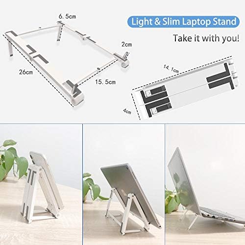 Suporte de ondas de caixa e montagem compatível com arzopa Ultra Slim portátil Monitor de laptop A1 Gamut Slim-Pocket Aluminium Stand