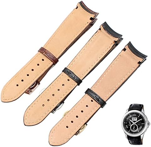 Bneguv End Men Curved Men Watch Band tapas para BL9002-37 05A BT0001-12E 01A Brand Watch Leather Genuine With Butterfly