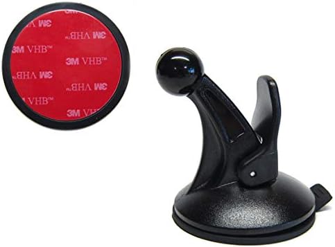 Montagem de xícara de sucção de carros GPS Ramtech e kit de substituição de disco de disco de 65 mm de diâmetro 3m, compatível com Garmin