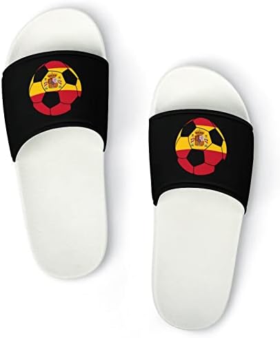 Sandálias de futebol da Espanha não deslizam chinelos de dedo do pé para massagem banheira de spa de chuveiro