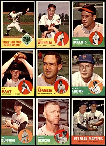 1963 Topps Baseball Low Number Complete Conjunto EX/MT+