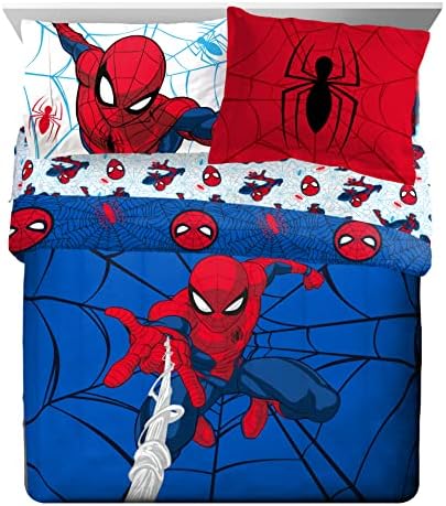 Jay Franco Marvel Spiderman Webtastic 7 Peças Size queen Size Campe