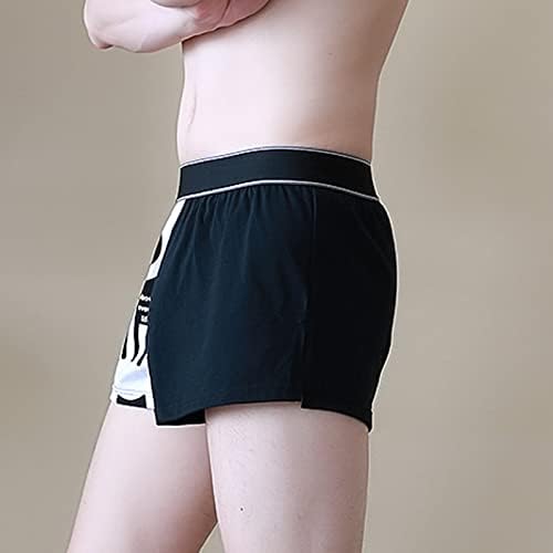 Masculino boxers algodão masculino largue lotes linhas de gelo folhas de gelo moda moda subida de roupas de baixo