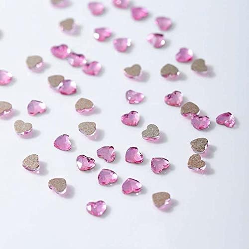 20/50pcs unha art decoration mini amor em forma de coração decoração de unhas 3d peças de unhas de coração de pêssego