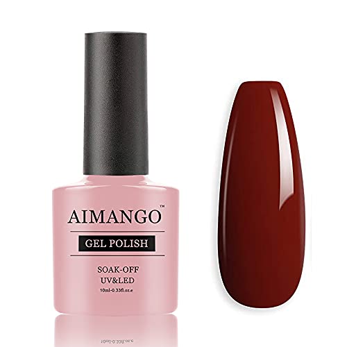 O esmalte de gel de gel rosa nude de Aimango absorve o LED Nude Poliship Nail Varnish Nail Art Diy em casa manicure