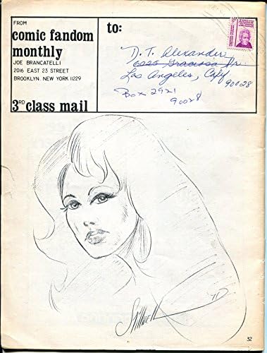 Comic Fandom Monthly 1 1971-1st Edição Roy Krenkel-David T Allexands-VG-