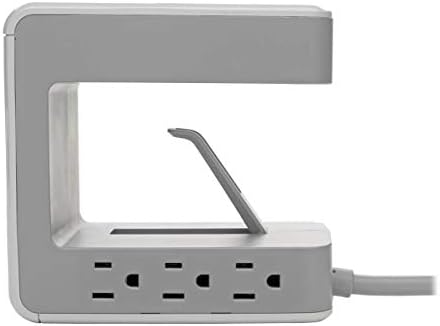 Tripp Lite Surge Protector Desk CLAMP 6 outlet 2 USB-A; 1 cabo USB-C 8 pés