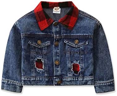 Psainyal Loddler Baby Girls Denim Jackets Button Down Jeans Coat