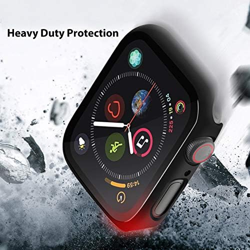 Zuslab Compatível com a série Apple Watch Série 6/5 /4 /SE 44mm com acessórios de protetor de tela de protetor de tela magro