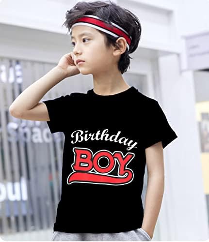 Camiseta de menino de aniversário Dinosaur Camise