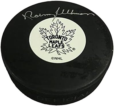 Norm Ullman assinou o Toronto Maple Leafs Puck - Pucks autografados da NHL