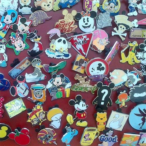 Disney Trading Pin Lot Pins Mistos - Conjunto de Metal Tradável Mickey Head Backing - Disney Pins Collector - Sem duplas