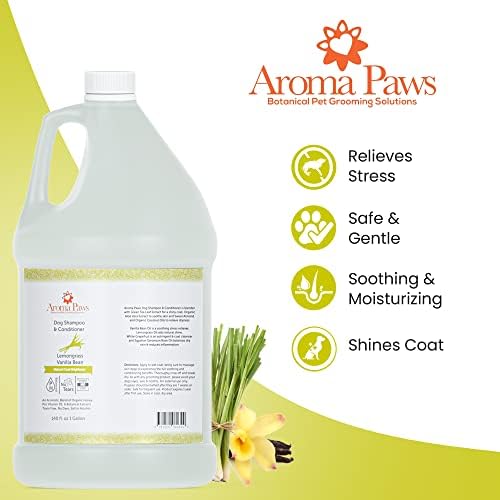 Aroma shampoo de cães - lavagem de limpeza, condicionamento, hidratante - ingredientes saudáveis ​​- shampoo de cachorrinho