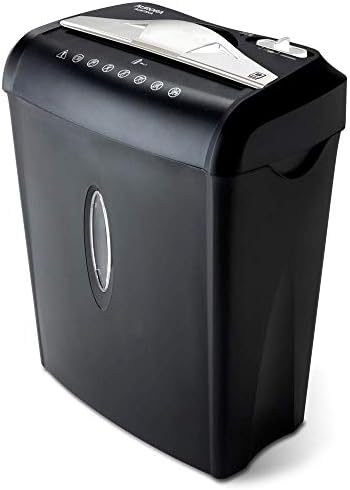 Aurora AU875XA e triturador de cartão de crédito com cesta de resíduos de 3,7 galões, corte cruzado de 8 folhas com cesta