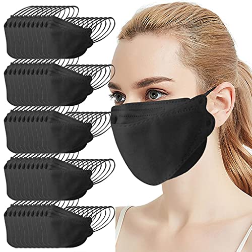 Máscaras de Blackadult Máscaras de mascarilas descartáveis ​​Negras máscaras de papel preto 5t Máscaras de inverno máscaras