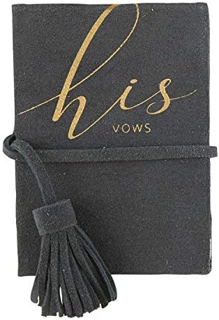 Santa Barbara Design Studio Wedding Vow Books Sury Leather Casthed Vows Journal, 3,5 x 5 polegadas, seu