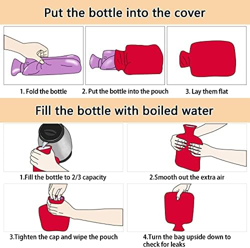 ZZXXB BALLERINAS FLORAL HOT FOD Water Bottle com tampa de lã Saco de água quente de 2 litros de PVC para pescoço,