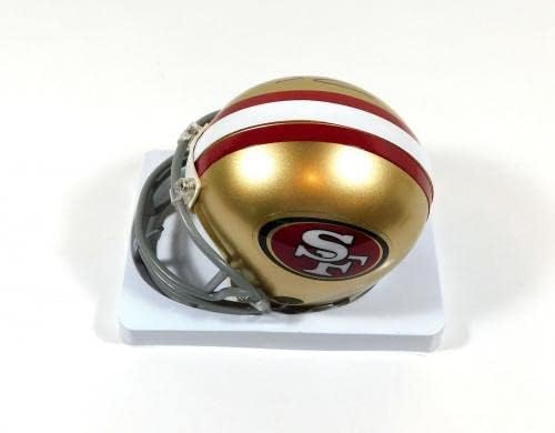 Torrey Smith assinou 49ers Mini Capacete de Futebol JSA Auto - Capacetes NFL autografados