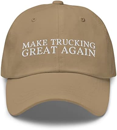 Faça caminhão ótimo de novo, chapéu de pai - Cap engraçado para caminhões - Presente para o caminhoneiro