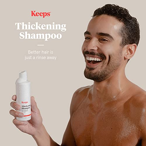 Mantém o shampoo masculino da biotina para a perda de cabelo e cabelo, 8 onças - xampu espessante de cabelo - tratamento de crescimento