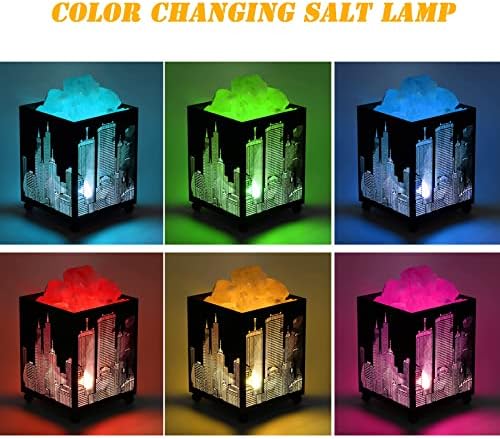 V.c.formk pirâmide lâmpada de rocha de sal + lâmpada de sal de metal