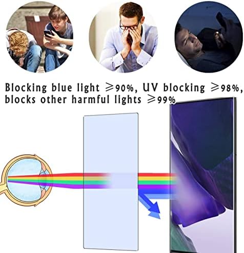 VAXSON 2-PACK Anti-Blue Light Screen Protector, compatível com Samsung Galaxy Tab 3 Kids Edition 7 TPU Film Protectors Stick [não