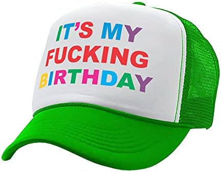 The Goozler - É minha porra de aniversário - piada de presente de festa - chapéu de boné de caminhão de estilo retrô