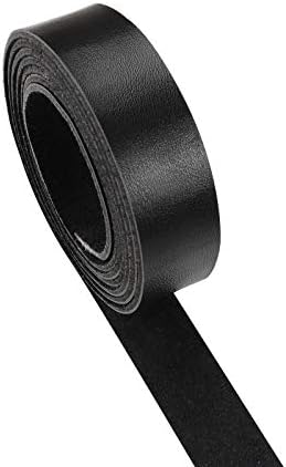 cinta de couro preto de picheng 1 polegada de largura 72 polegadas de comprimento, tiras de cinto de couro muito adequadas