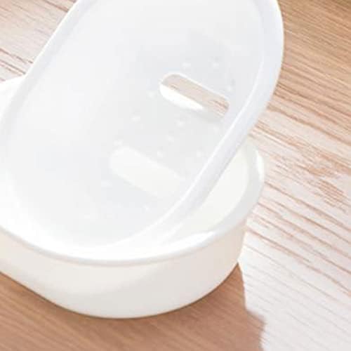 WYNDEL SOAP Holder Tamanho grande portador de sabão Plástico Caixa de sabão de dupla camada adequada para banheiro