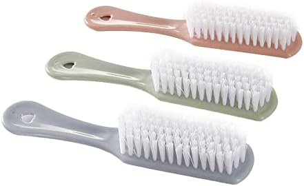 Ahlez plástico liso Sapatos pequenos de escova de escova de limpeza de cabelos macios Prak -escova de lavanderia Lavanderia